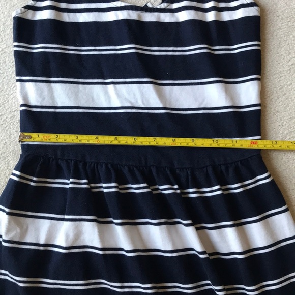 J.Crew navy and white stripe knit scoop neck dress - Picture 5 of 6